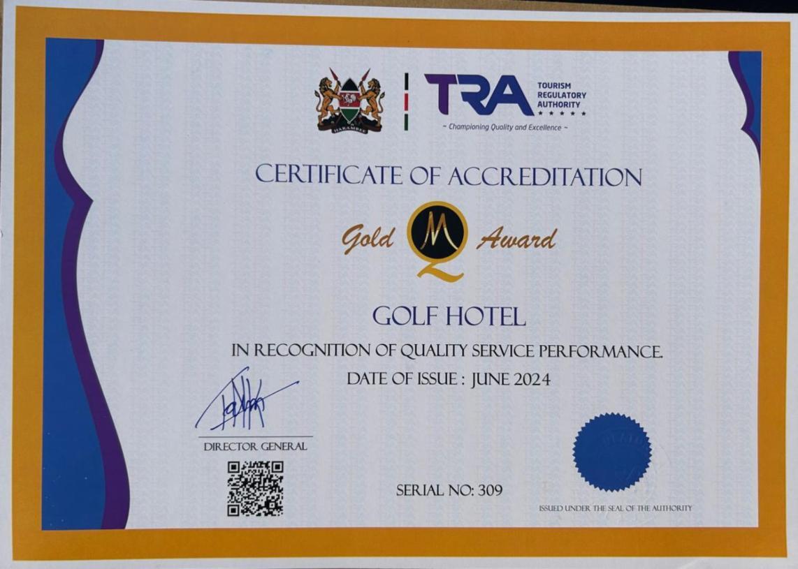 Golf Hotel Kakamega Bagian luar foto